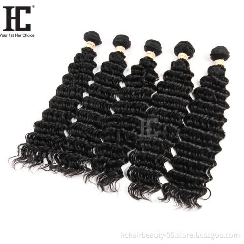 Hot Products Raw Cuticle Aligned Virgin Hair Wave Bundles Deep Wave Indian Hair